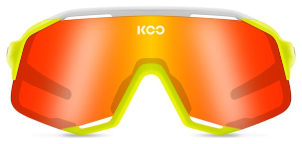 KOO Demos Energy Limited Edition Brille Neon Gelb Weiß / Orange