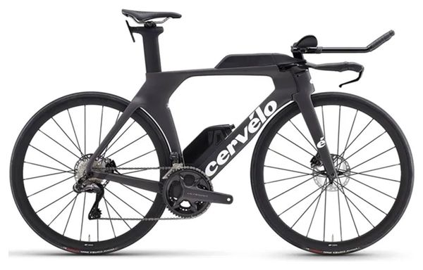 Bicicletta da triathlon Cervélo P5 Shimano Ultegra Di2 12V 700 mm Nero