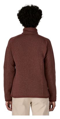 Maglione Patagonia Better da donna 1/4 di zip in pile marrone