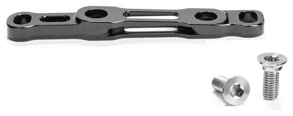 Adattatore in titanio per pinza freno anteriore Sram Flat Mount 140/160 mm absoluteBLACK Nero
