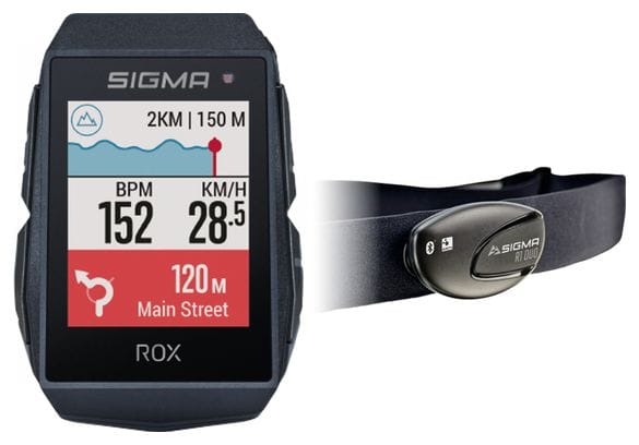 Sigma ROX 11.1 Evo HR Set GPS computer Zwart