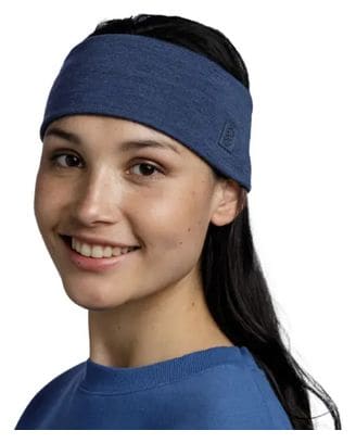 Bandeau Buff Merinos Wide Bleu Nuit