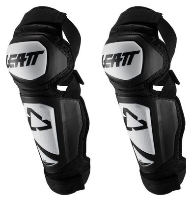 Genouillères avec Protège Tibia Leatt 3.0 EXT Blanc Noir