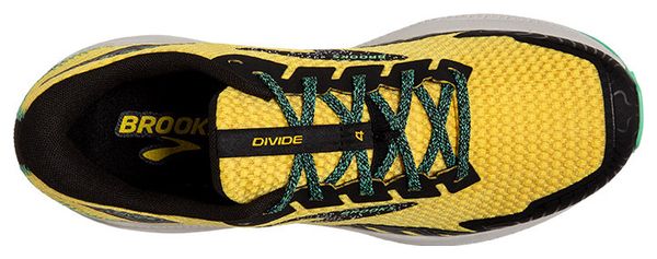 Chaussures Trail Brooks Divide 4 Jaune Vert Homme