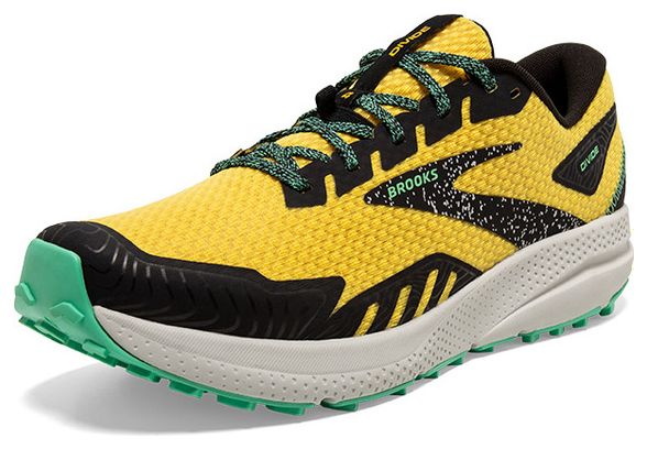 Brooks Divide 4 Trail Shoes Yellow Green Men's