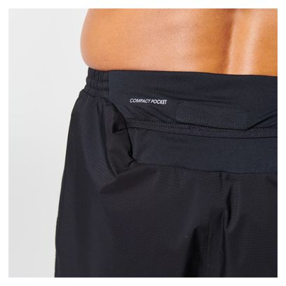 Pantalon de Trail Imperméable Kiprun Noir Homme