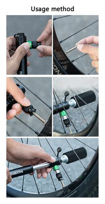 Pompe à vélo portable ROCKBROS haute pression 110 PSI avec buse