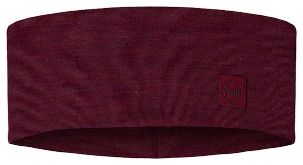 Buff Merino Wide Bordeaux headband