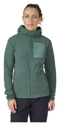 Dames RAB Tecton Hoody Fleece Groen