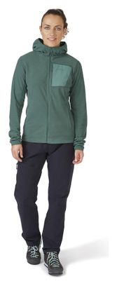 Dames RAB Tecton Hoody Fleece Groen
