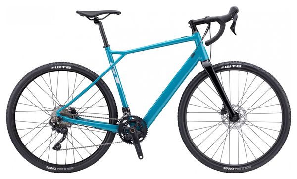 Gravelbike Electric GT Grade Bolt Shimano GRX 10V 250 Wh 700 mm Blau 2021