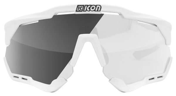 SCICON Aeroshade XL Brilliant White / Photochromic Silver Mirror
