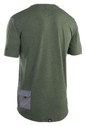 Maglia da bici ION Seek Amp SS 2.0 verde