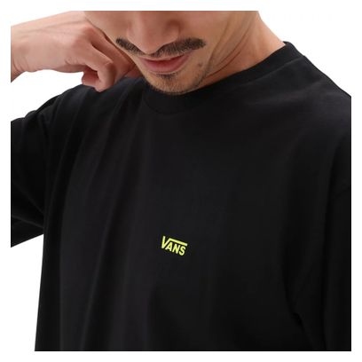 T-Shirt Vans Left Chest Logo Noir/Vert