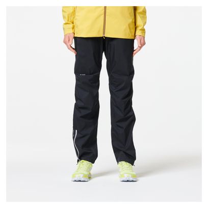 Pantalon de Trail Femme Imperméable Kiprun Noir