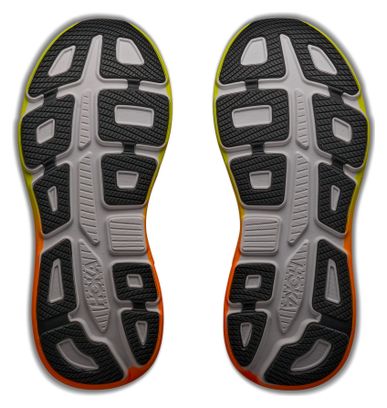 Hoka Bondi 9 Large Laufschuhe, Weiß/Orange, Herren