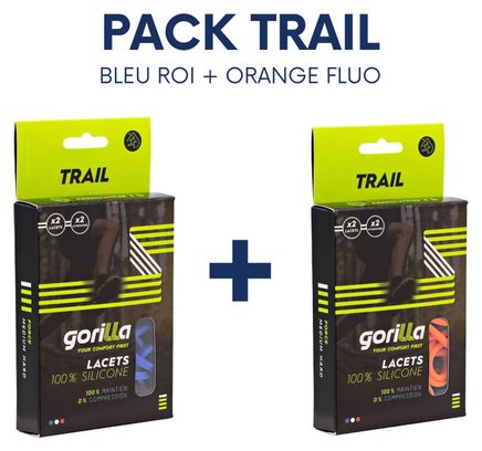 Pack 2 paires lacets élastiques - TRAIL