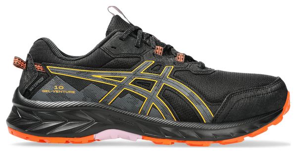 Chaussures Trail Asics Gel-Venture 10 Waterproof Noir/Orange Femme