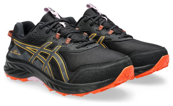 Chaussures Trail Asics Gel-Venture 10 Waterproof Noir/Orange Femme