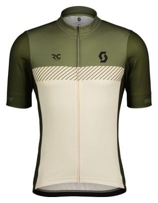 Scott RC Team Jersey met korte mouwen Groen/Beige Heren