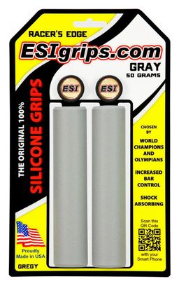 ESI Racers Edge 30mm Grips - Grey