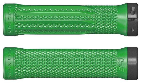 Pair of Green OneUp Lock-On Grips