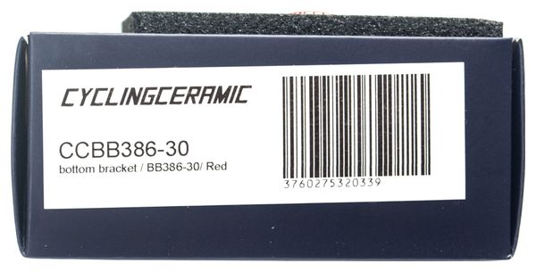 CyclingCeramic BB Evo 386-30 Bottom Bracket Red