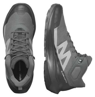 Chaussures de Randonnée Salomon Elixir Activ Mid GTX Gris Noir