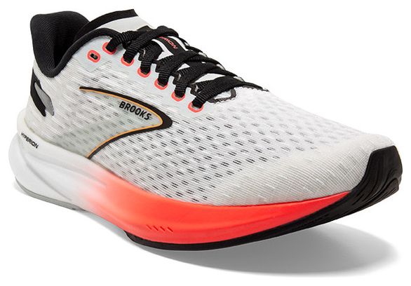 Chaussures Running Brooks Hyperion Blanc Rouge Homme