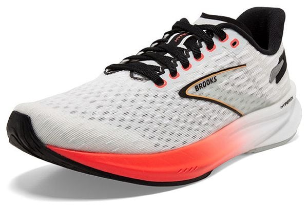 Chaussures Running Brooks Hyperion Blanc Rouge Homme