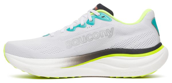 Saucony Ride 19 hardloopschoenen, wit/meerkleurig, heren