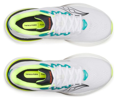 Saucony Ride 19 hardloopschoenen, wit/meerkleurig, heren