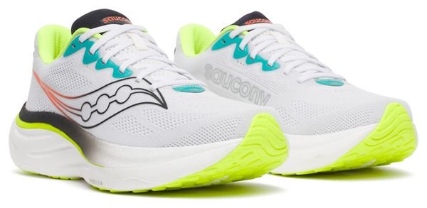 Saucony Ride 19 hardloopschoenen, wit/meerkleurig, heren