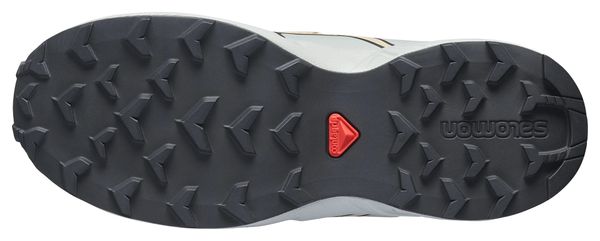Salomon Speedcross Waterproof Trail Running Shoes, Beige/Gray, Kids'
