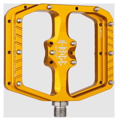 Burgtec Penthouse Flat MK5 B-Rage Edition Pedals - Bullion Gold