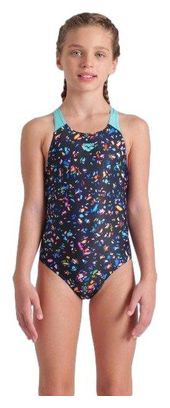 Costume da bagno Arena Confetti per bambina Nero/Multicolore