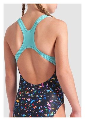 Costume da bagno Arena Confetti per bambina Nero/Multicolore