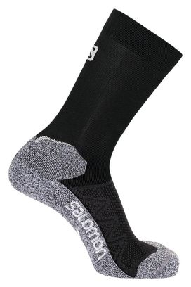 Salomon Speedcross Crew Knee High Socks Black White Unisex