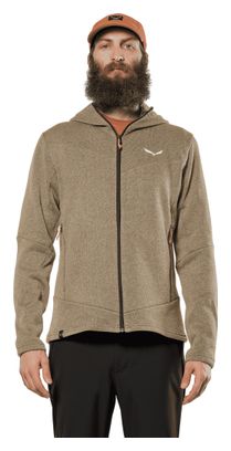 Heren Salewa Puez Rocca Beige Fleece Jas