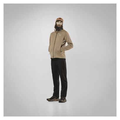Heren Salewa Puez Rocca Beige Fleece Jas