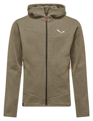 Heren Salewa Puez Rocca Beige Fleece Jas