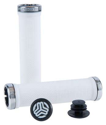 SB3 Coppia di Lock On Grips KHEOPS Bianco Nero