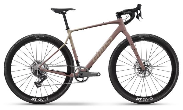 Bicicletta gravel Ghost Asket CF X Sram Force XPLR AXS 13V 700 mm Rosa/Beige opaco 2026