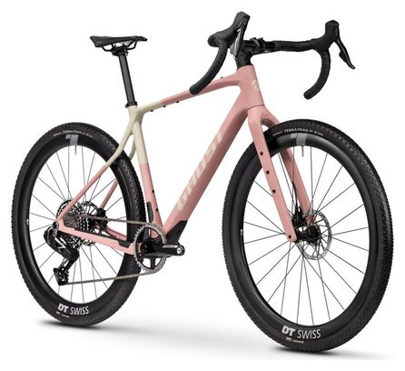 Bicicletta gravel Ghost Asket CF X Sram Force XPLR AXS 13V 700 mm Rosa/Beige opaco 2026