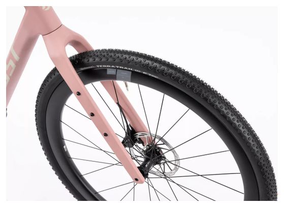 Bicicletta gravel Ghost Asket CF X Sram Force XPLR AXS 13V 700 mm Rosa/Beige opaco 2026