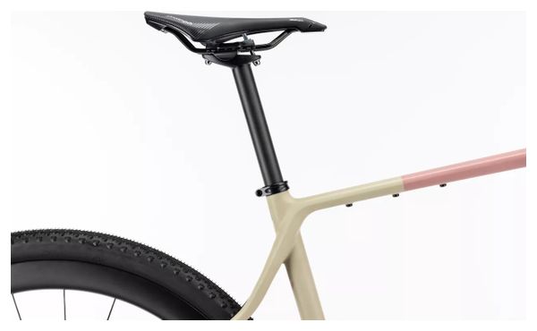 Bicicletta gravel Ghost Asket CF X Sram Force XPLR AXS 13V 700 mm Rosa/Beige opaco 2026