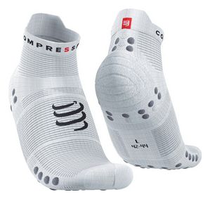 Coppia di calzini Compressport Pro Racing v4.0 Run Low White