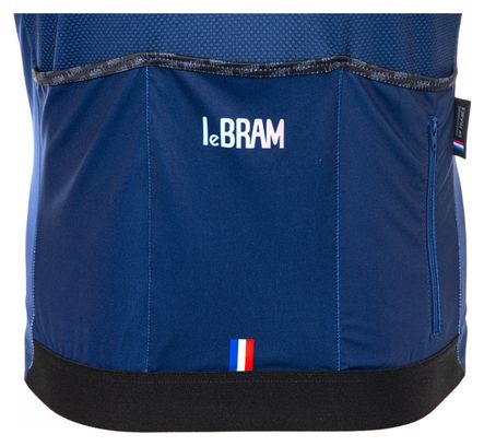 Maillot Manches Courtes LeBram Roselend Bleu Coupe Ajustée