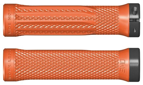 Pair of Orange One-Lock Grips