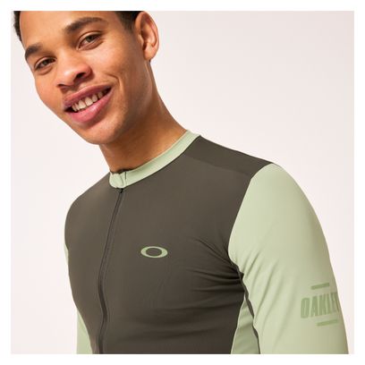 Oakley Elements Point to Point Long Sleeve Jersey Green/Khaki